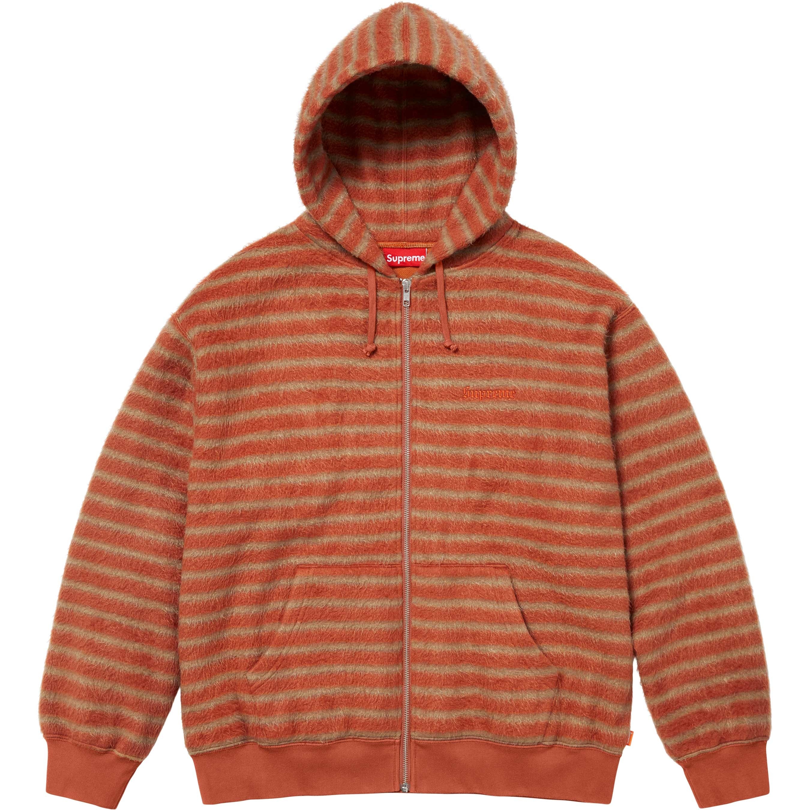 Brushed Zip Up Hooded Sweatshirt view 6